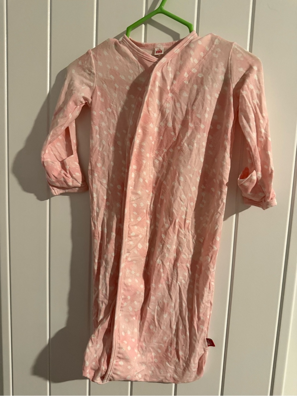 Title: Magnetic Me Pink Modal Magnetic Newborn Gown NB-3M Up to 12 lbs